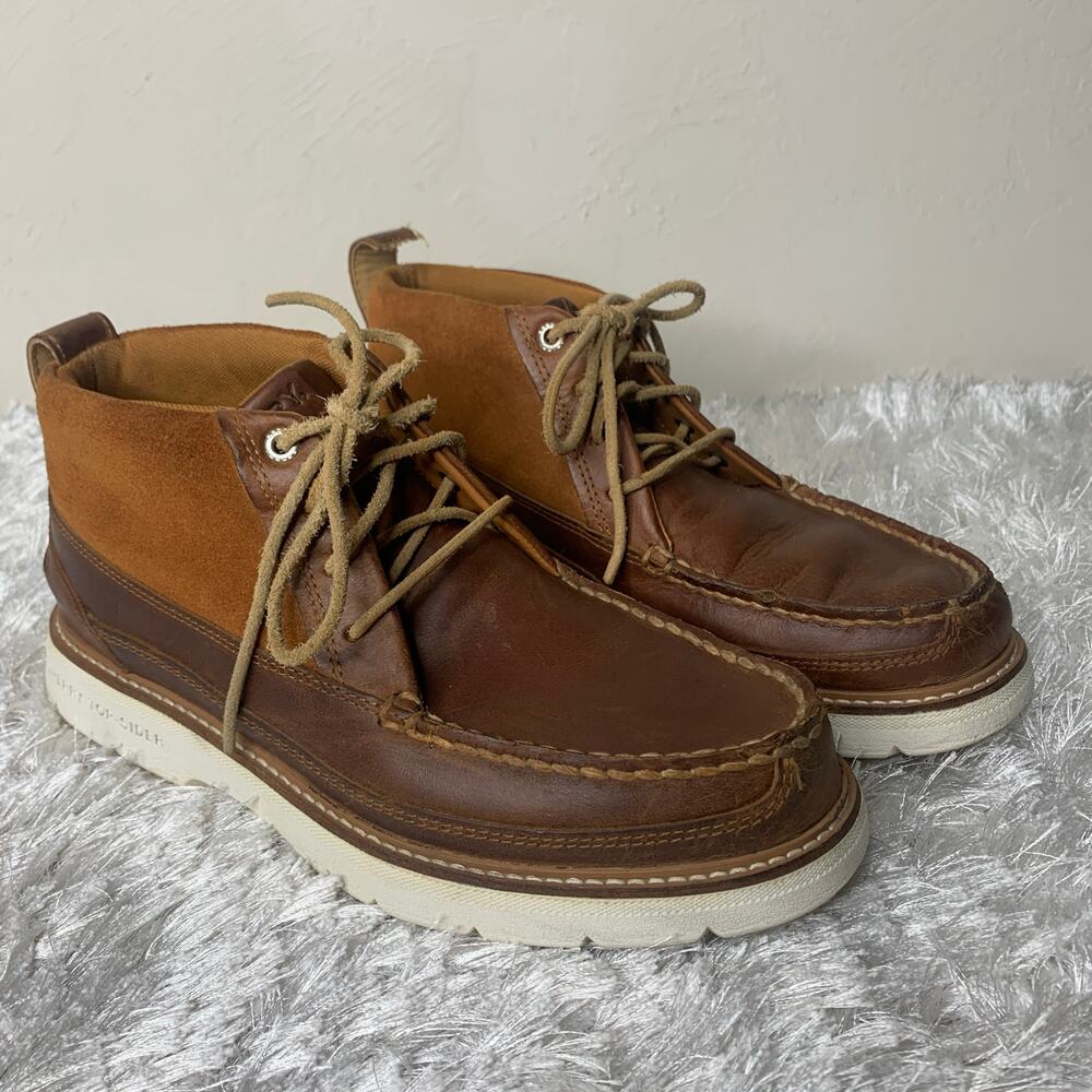 Sperry Leather Suede AO Plushwave Chukka Boots Sz 9 STS23611